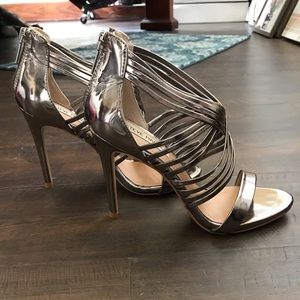 Steve Madden Silver Heels